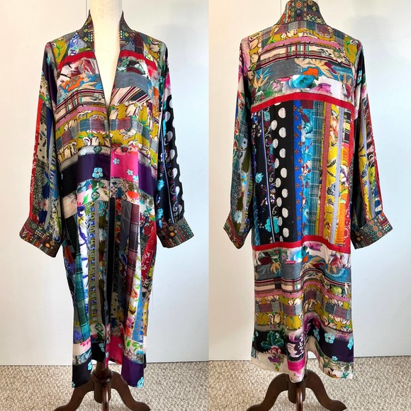 SOLD❗️Johnny Was Silk Sonnet Harmony Reversible Kimono LARGE - Picture 6 of 16